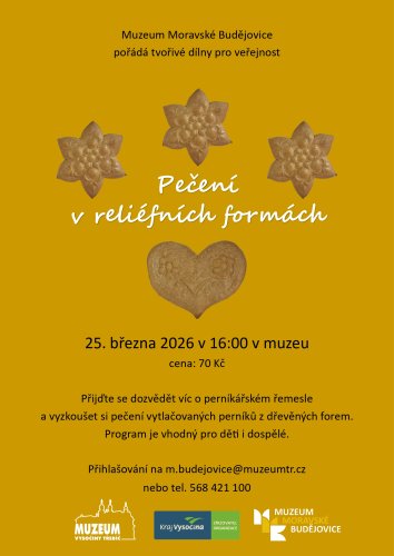 Přijďte si vyzkoušet pečení vytlačovaného perníku